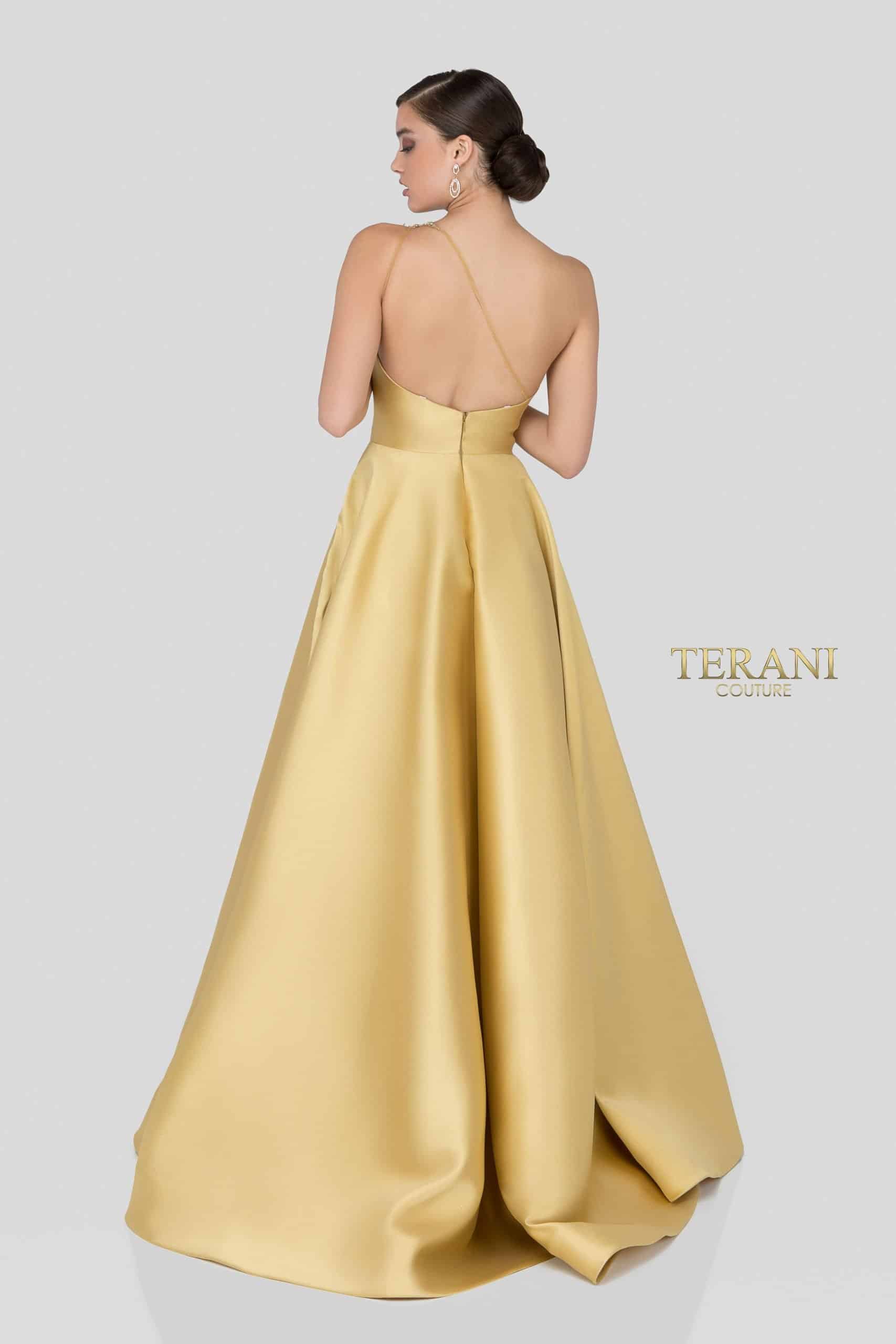 Terani Couture 1912E9202 One Shoulder Long Ball Gown