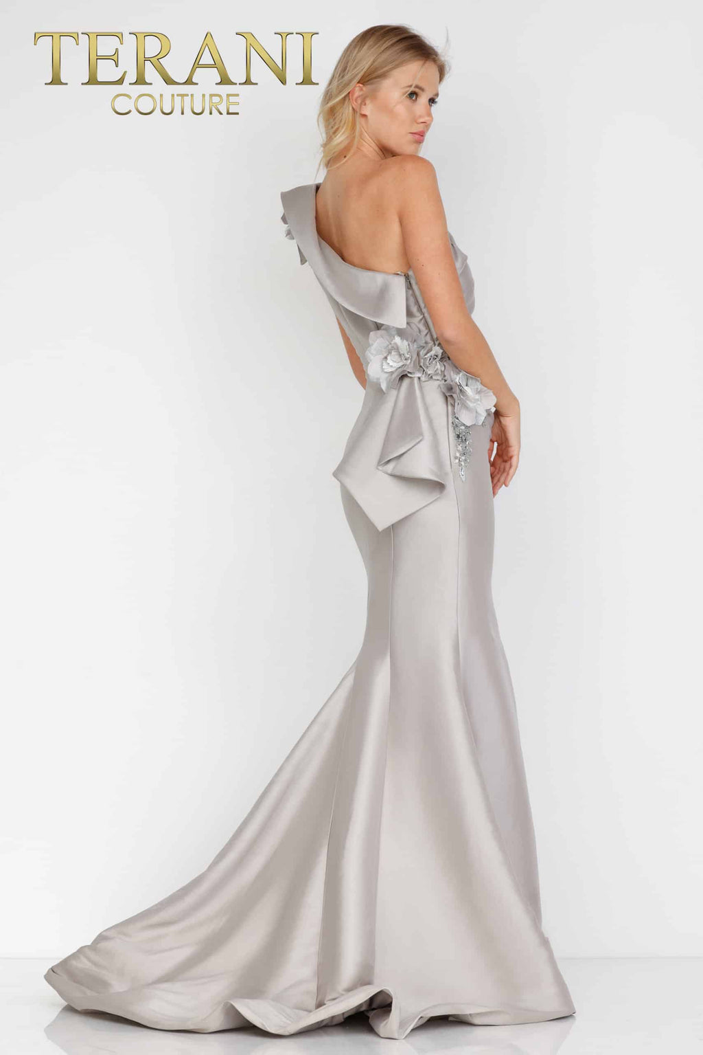 Terani Couture 2011E2427 One Shoulder Long Evening Gown