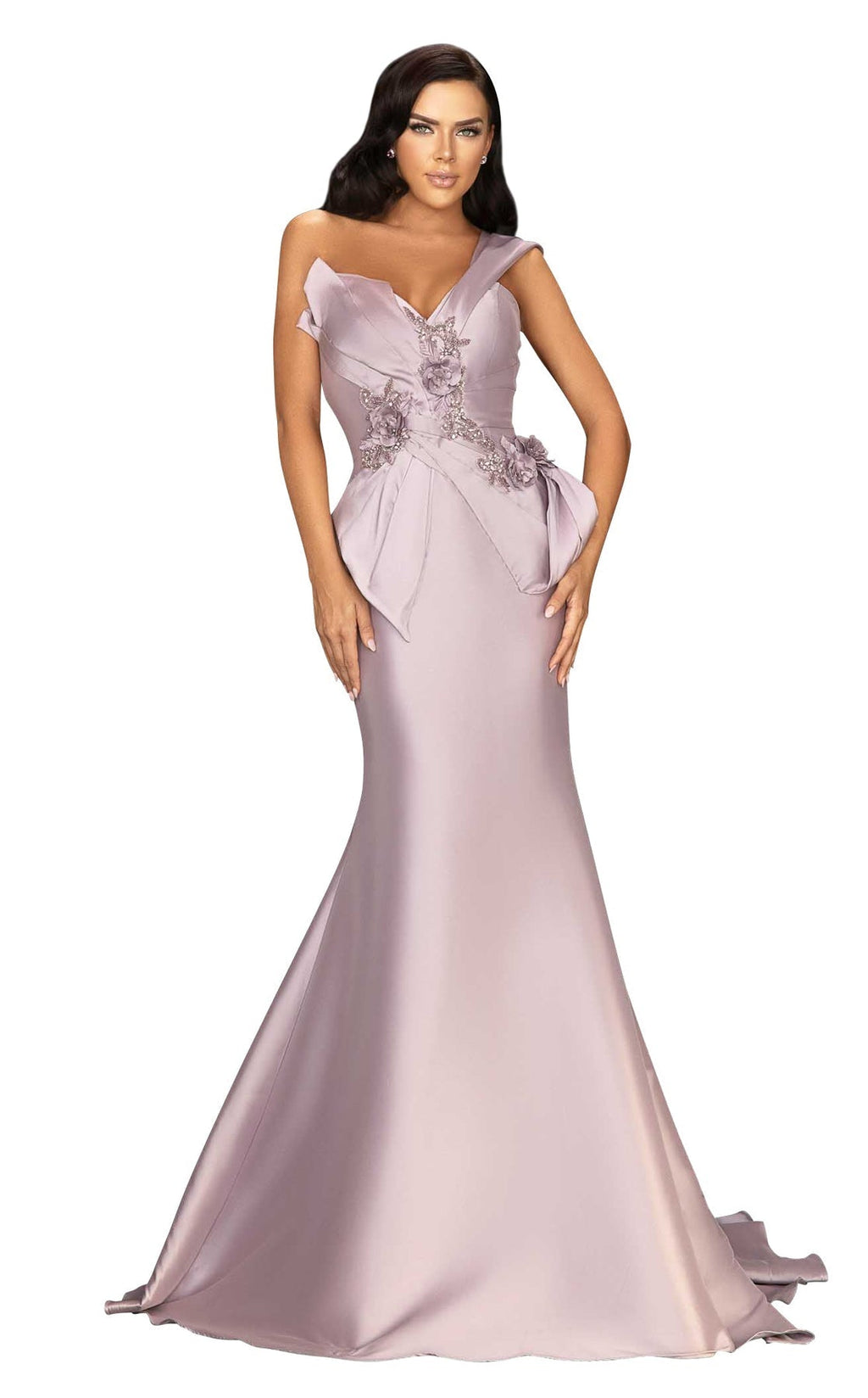 Terani Couture 2011M2160 One Shoulder Long Formal Gown