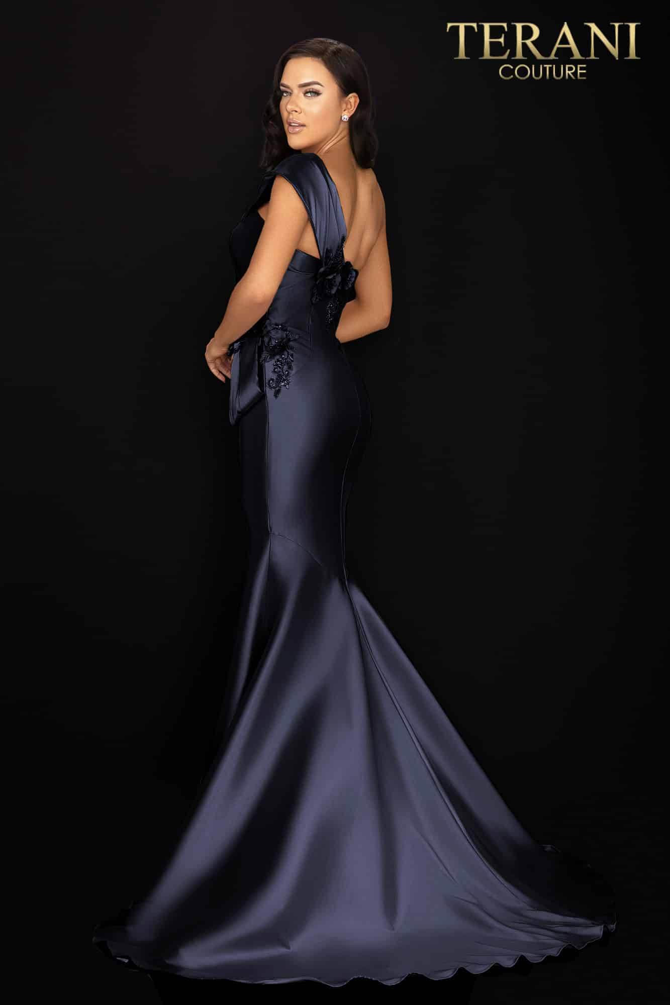 Terani Couture 2011M2160 One Shoulder Long Formal Gown
