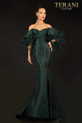 Terani Couture 2021E2796 Off Shoulder Long Evening Gown