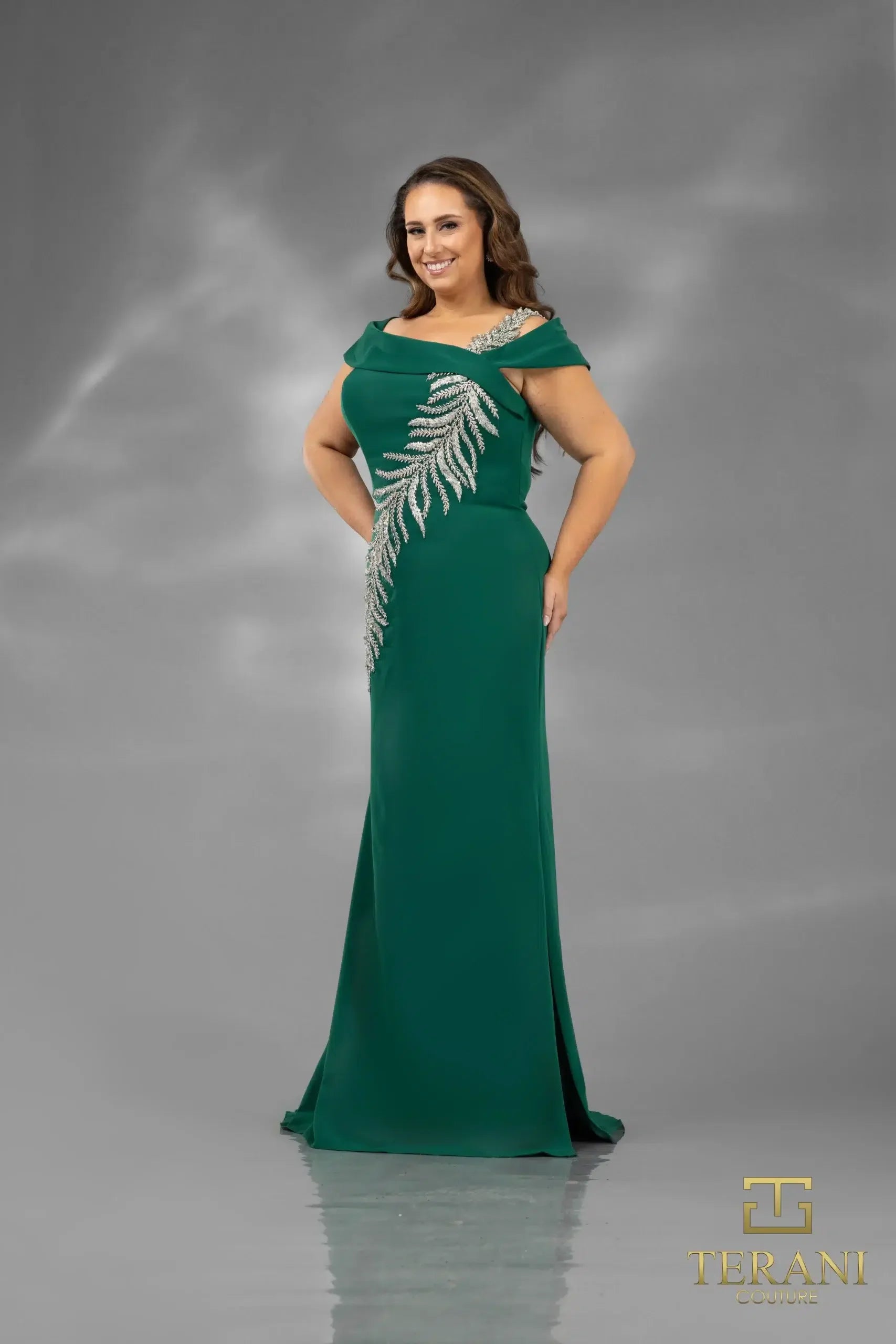 Terani Couture 2111M5289 Sleek Long Mother Of The Bride Dress