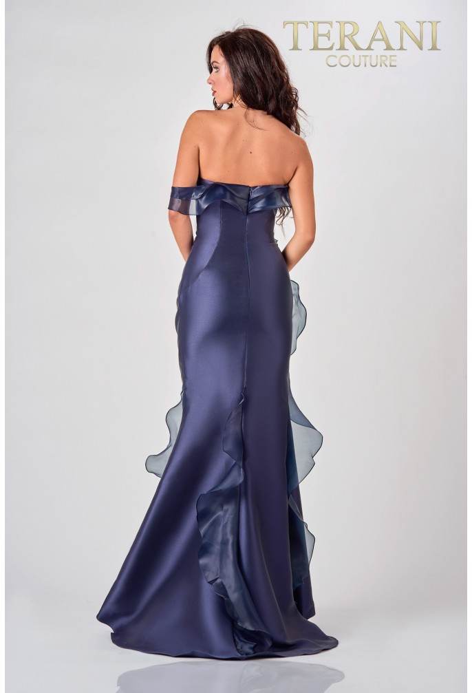 Terani Couture 2111E4743 Strapless Long Prom Dress