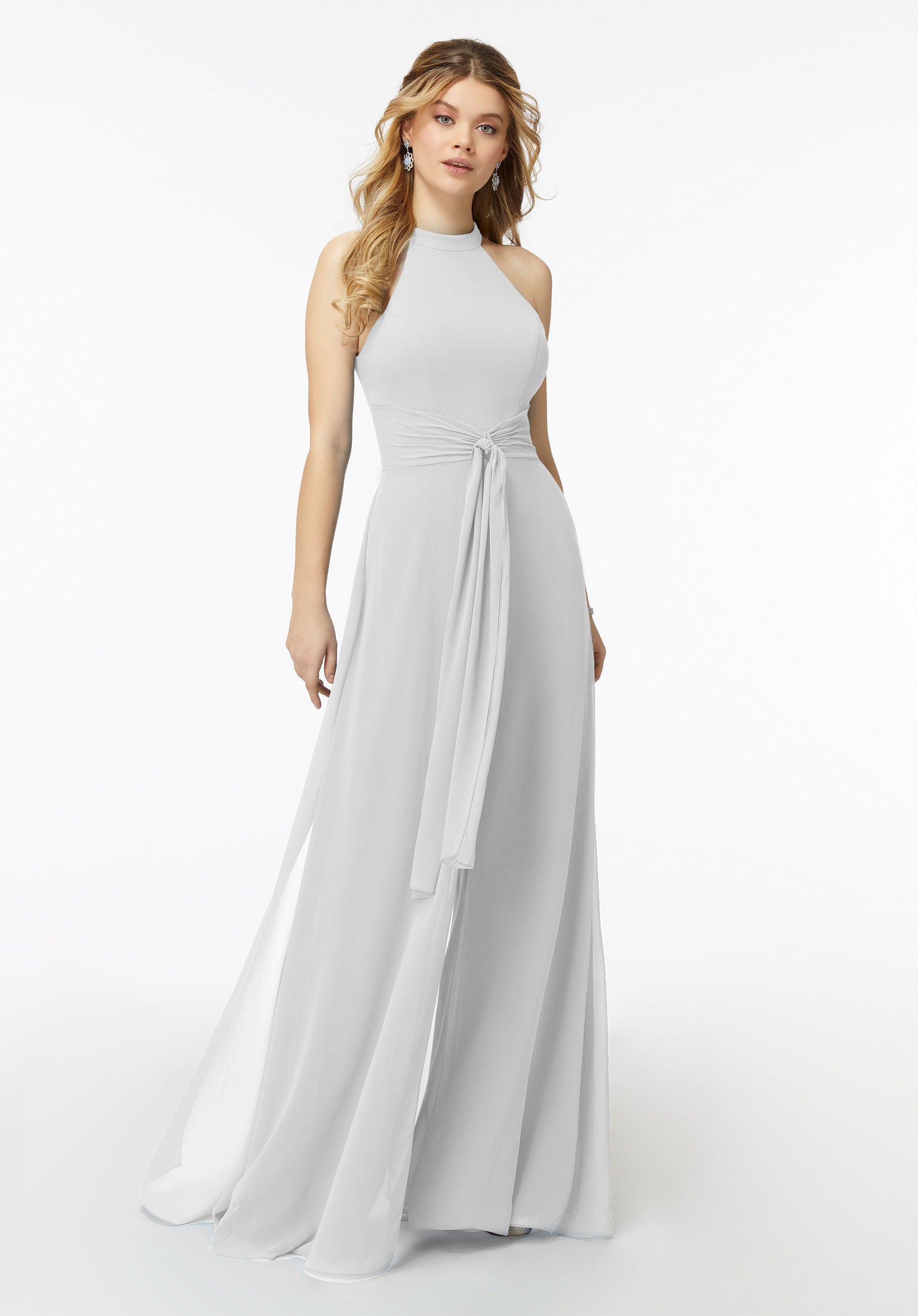 Long Bridal Wedding Jumpsuit MGNY Madeline Gardner New York 21723