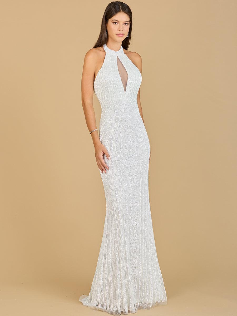 Lara Dresses 51133 Long Halter Bridal Gown