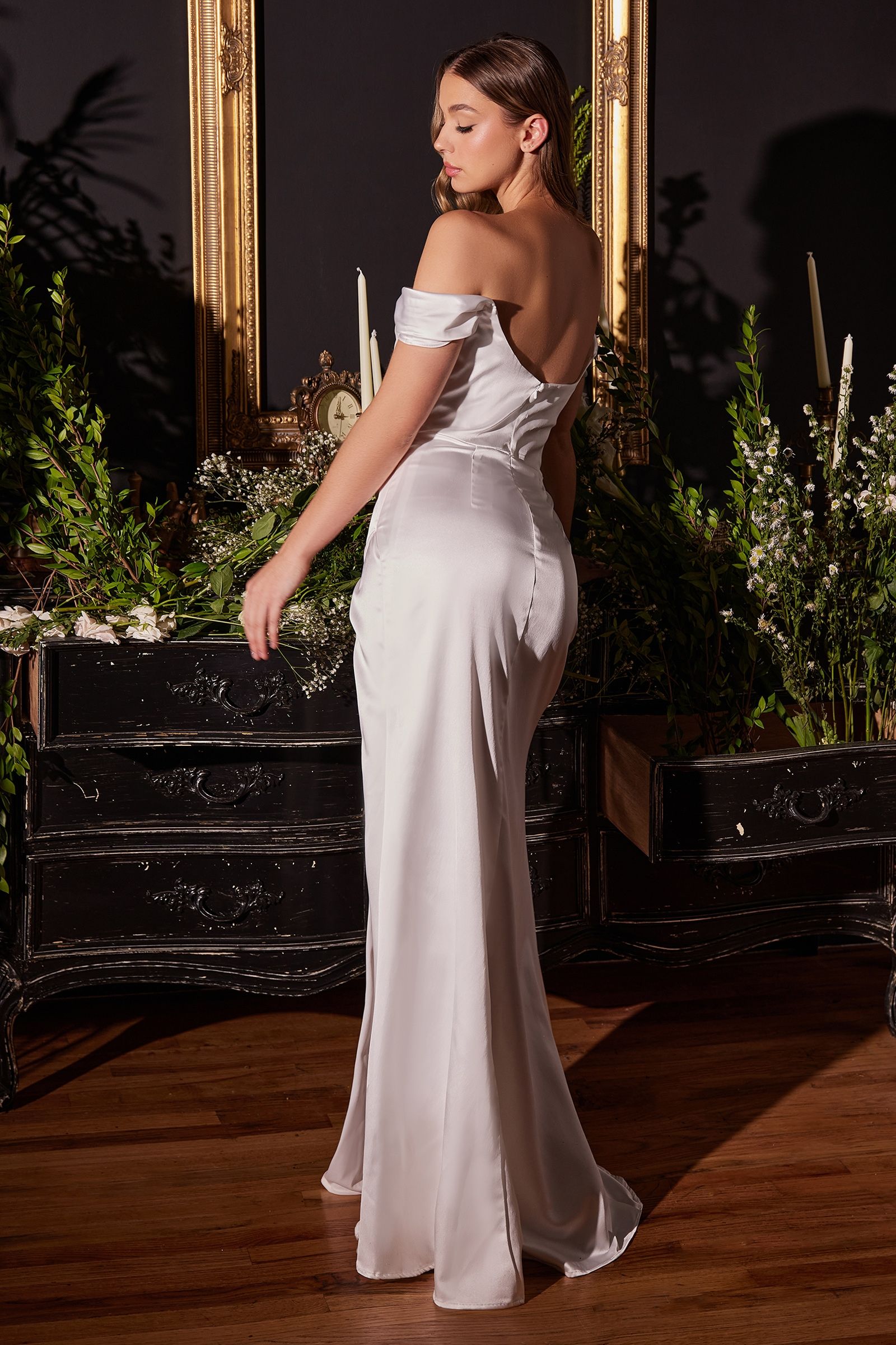 Off Shoulder Wedding Dress by LaDivine 7492W