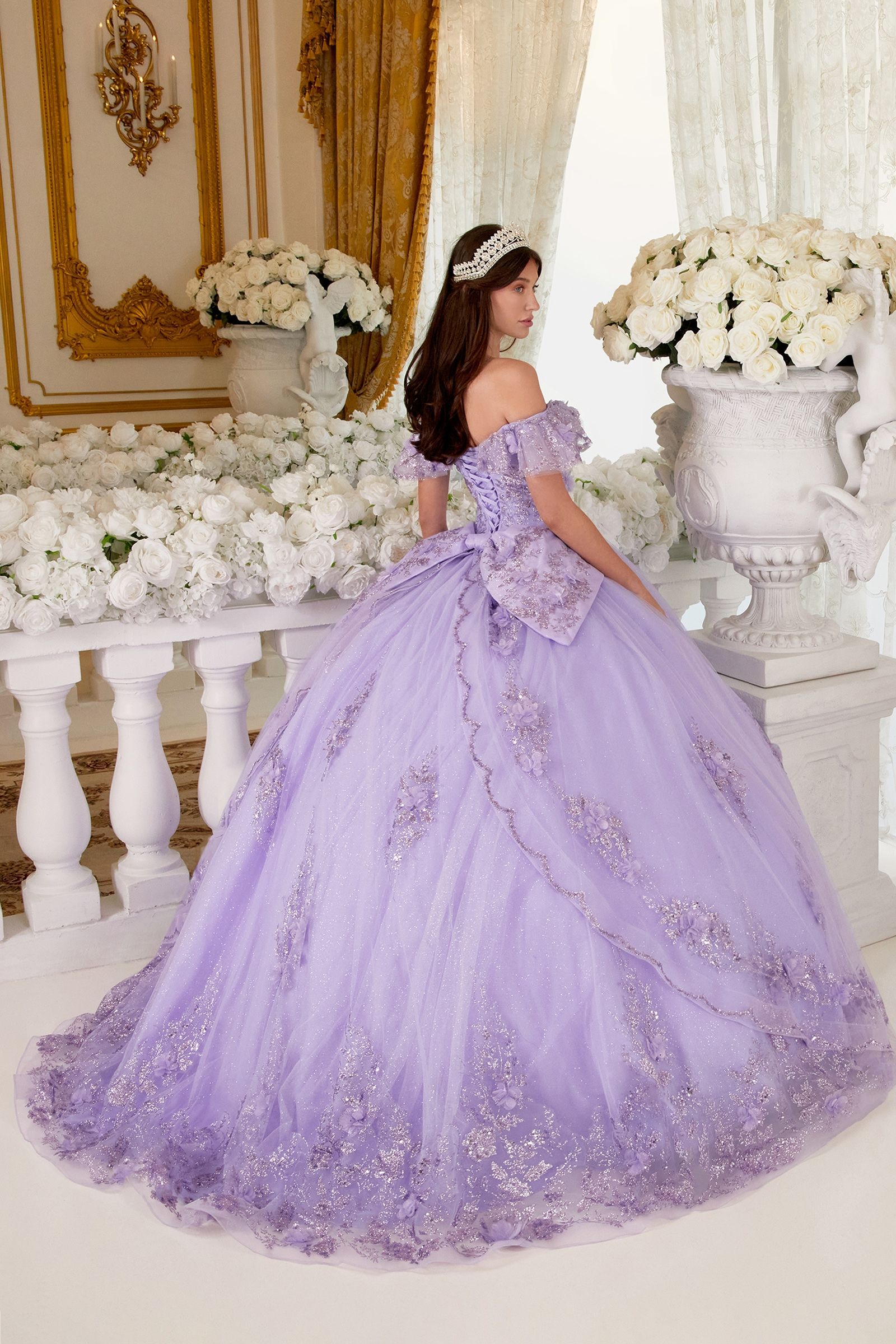 Long Ball Gown Quinceañera Dress by LaDivine 15701