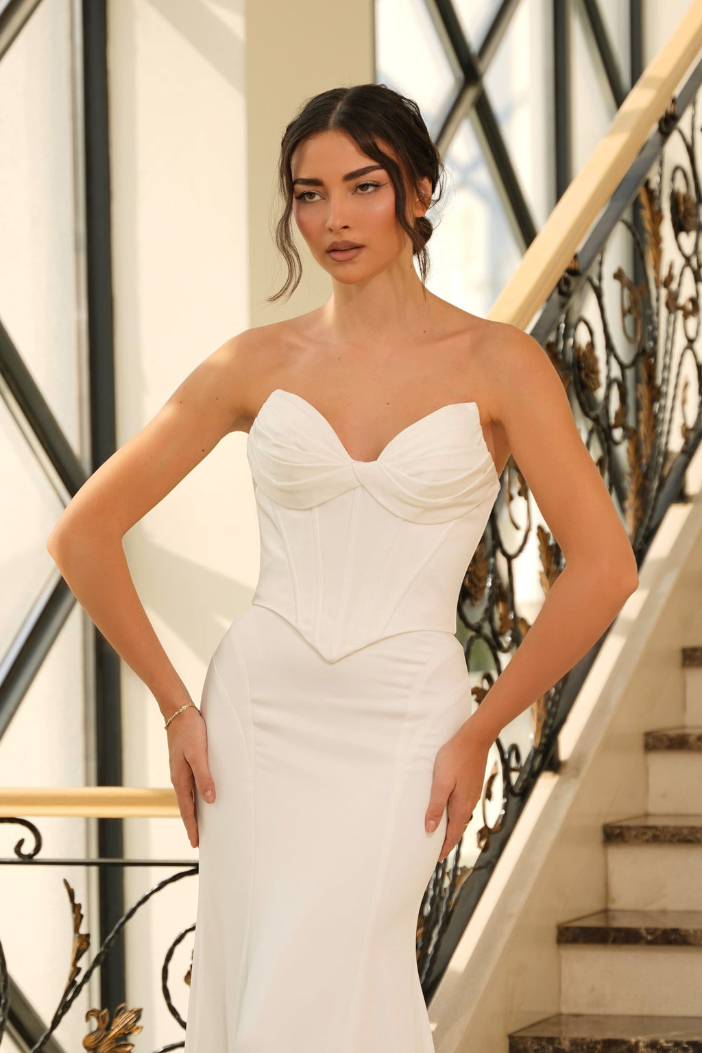Long Bridal Mermaid Wedding Dress Tina Holly TE709