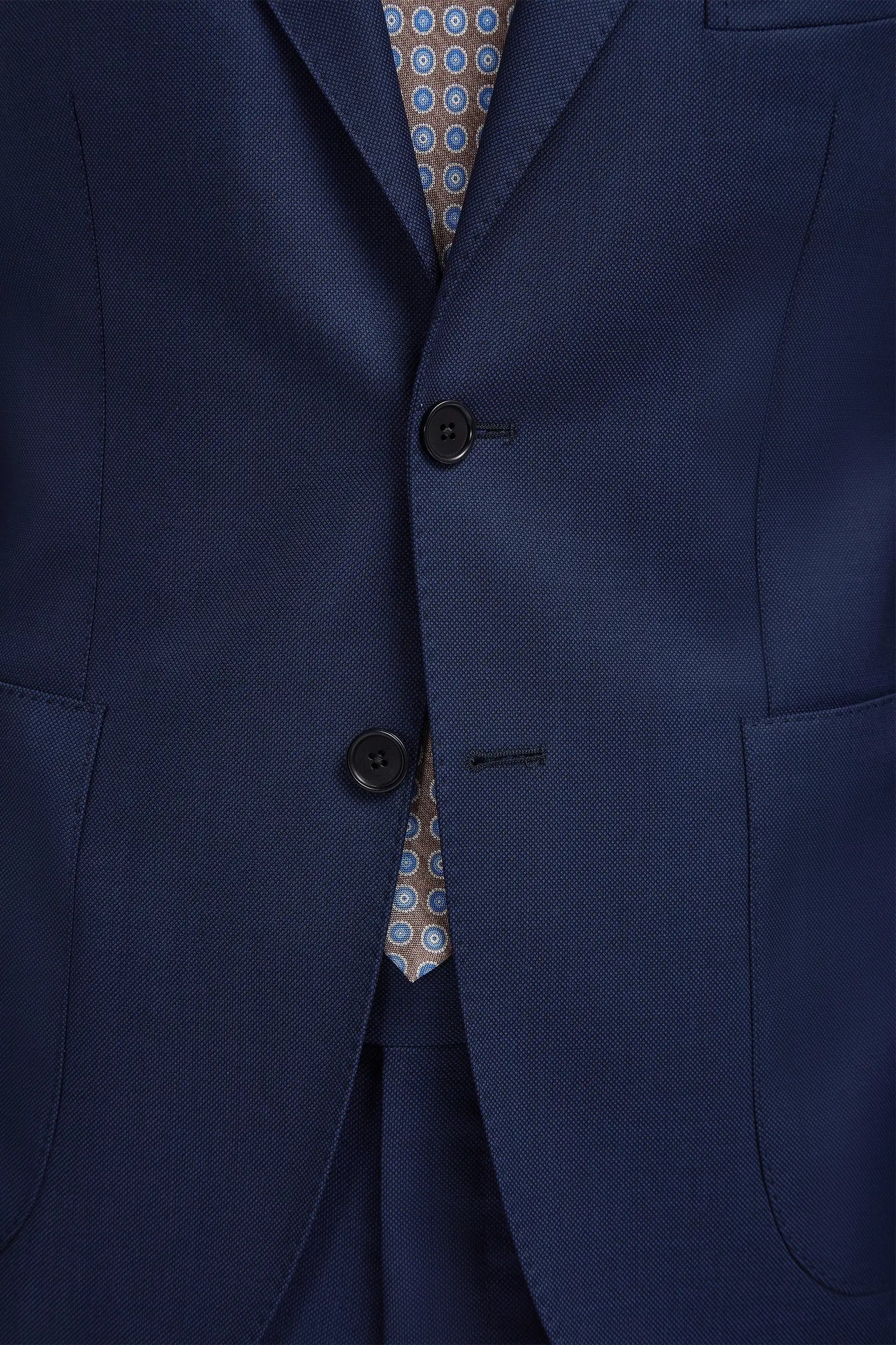 Blue birdseye suit - Made in Italy