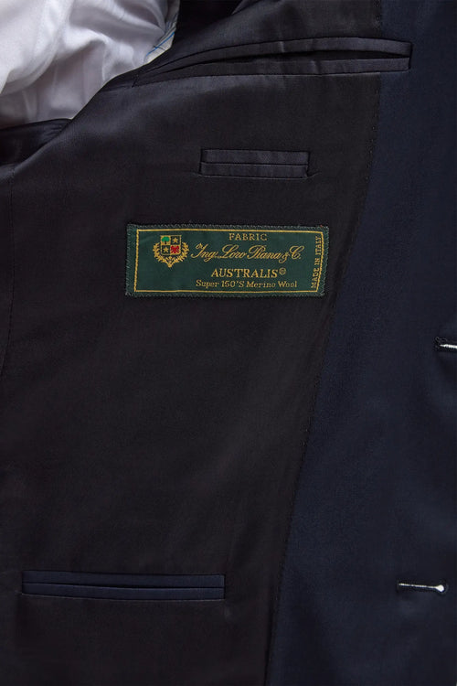Blue Full Canvas Suit - Made in Italy