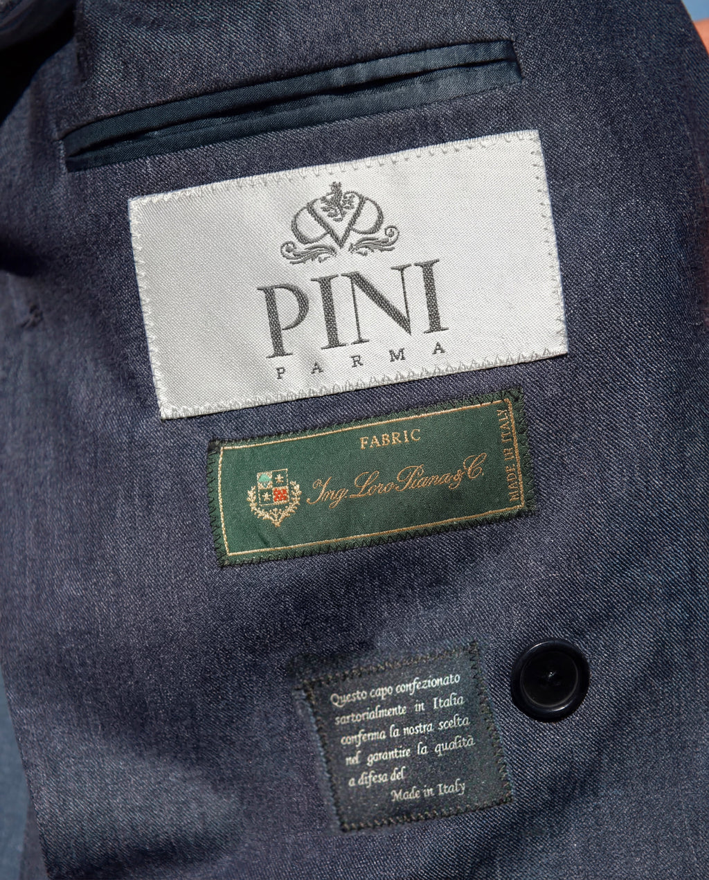 Denim double breasted suit - Made in Italy