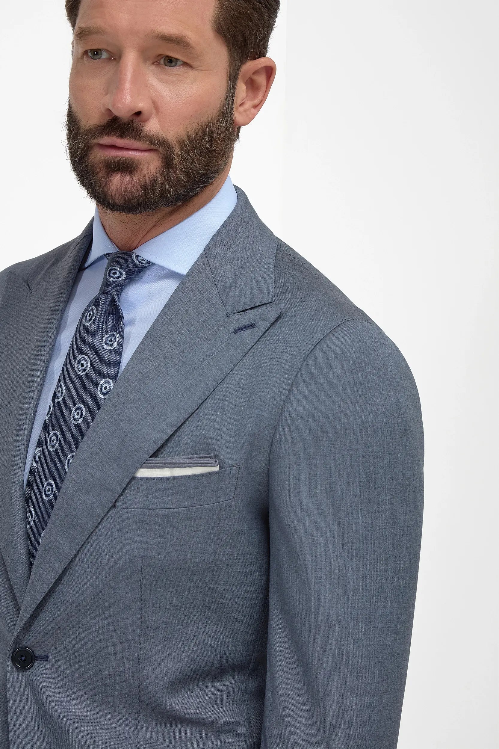 Dusty blue suit - Made in Italy