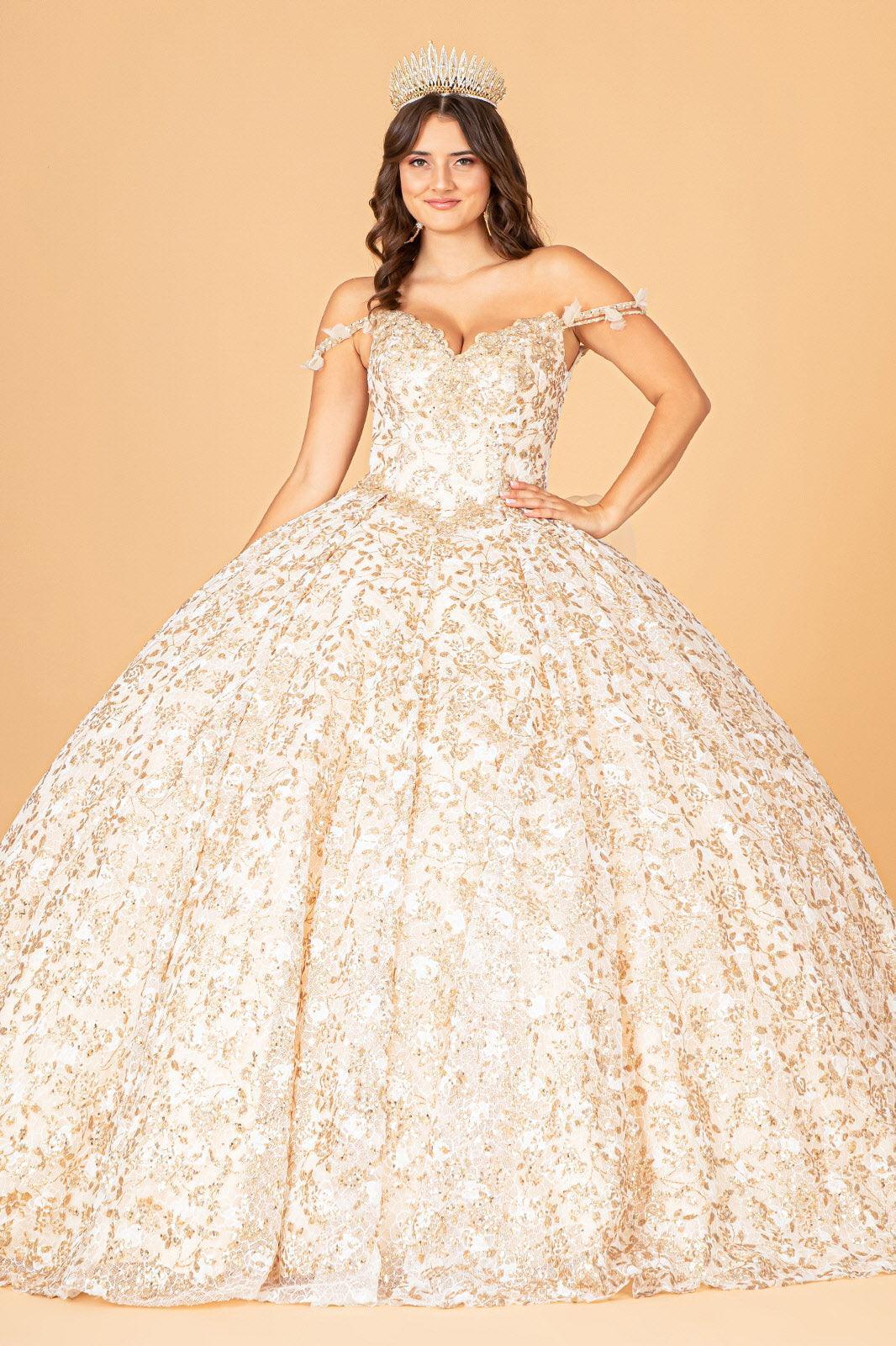 Long Ball Gown Quinceanera Dress