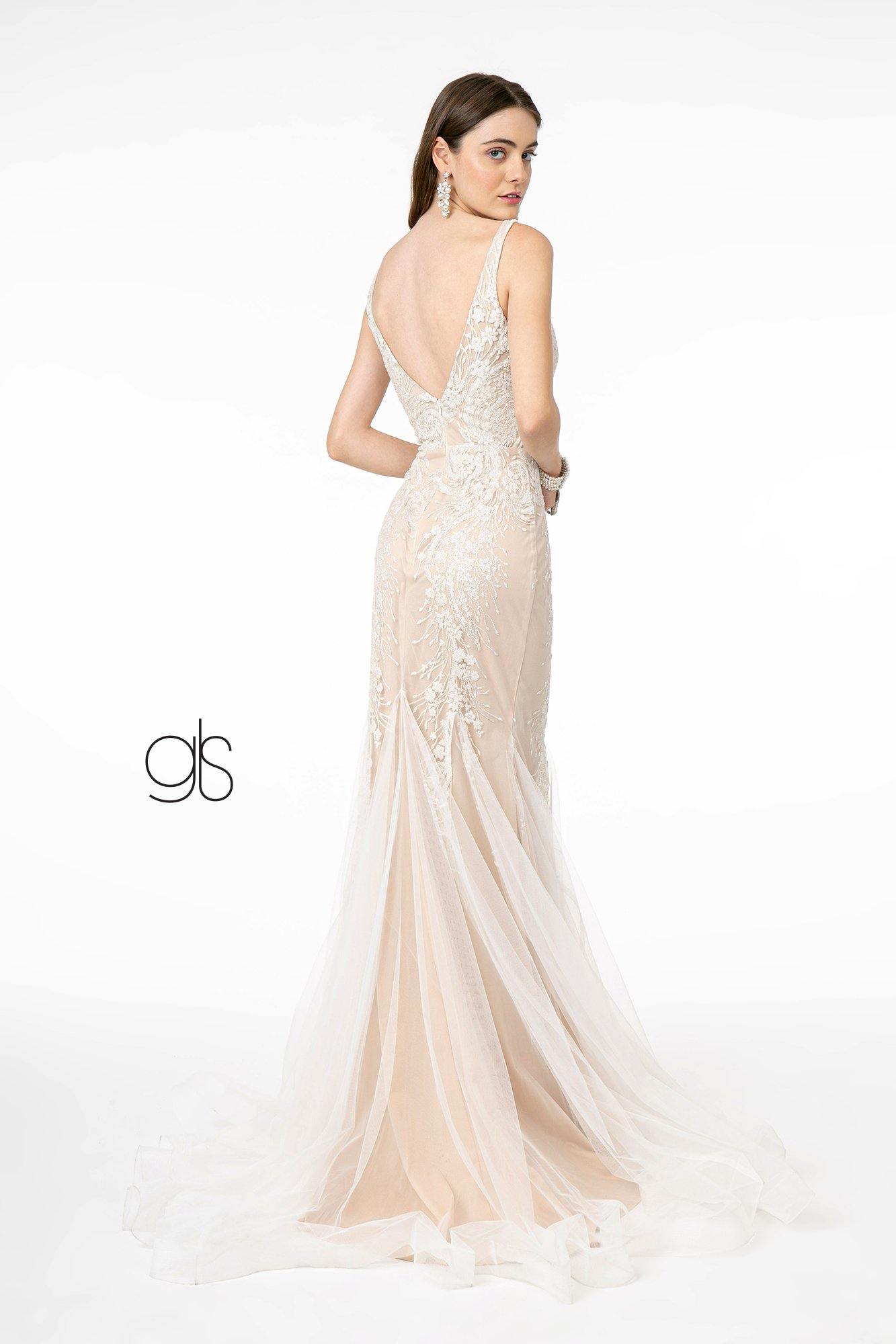 Mermaid Style Long Wedding Dress