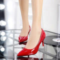 Wedding Pointed Patent Leather Shoes High Heels