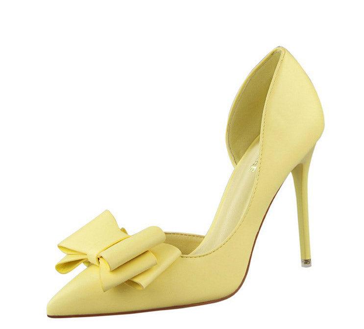 Women's Hollow Pointed Toes High Heels Bridal Shoes